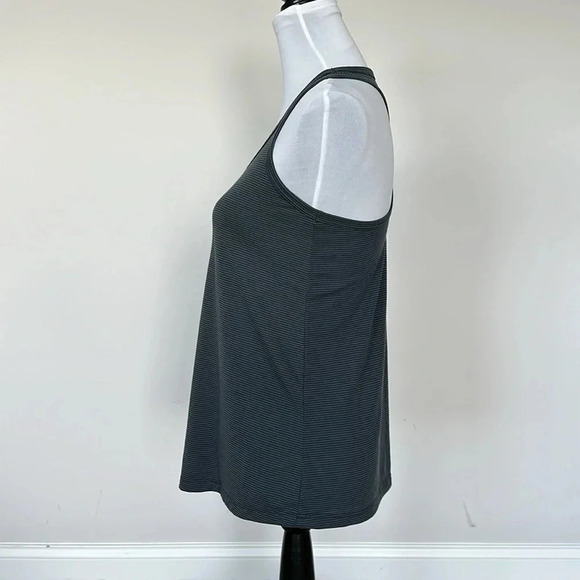 Athletic Blue/Gray Stripe Racerback Tank Top Sz SM - Picture 2 of 4